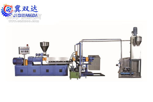 塑料造粒机代液压换网机头公司 河北双达橡塑机械提供具有口碑的塑料造粒机图片